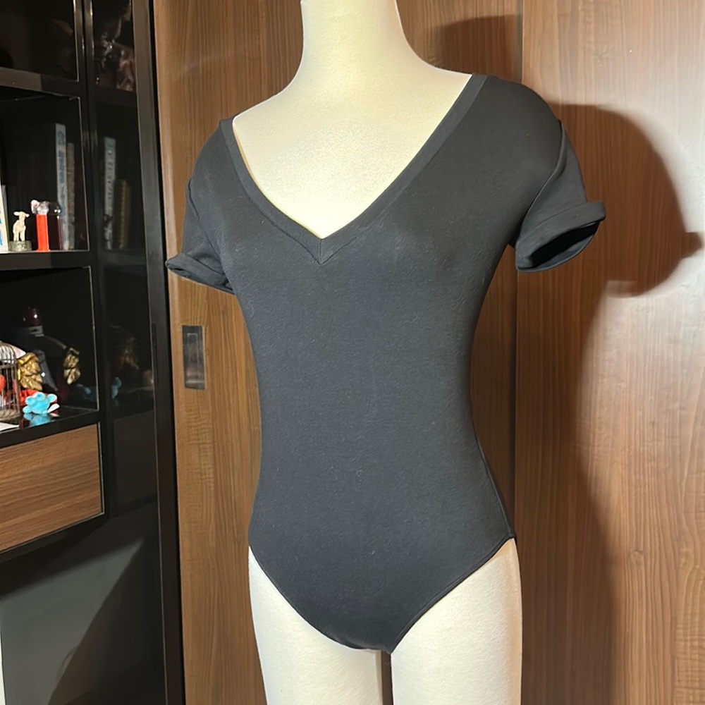 Black tee shirt bodysuit